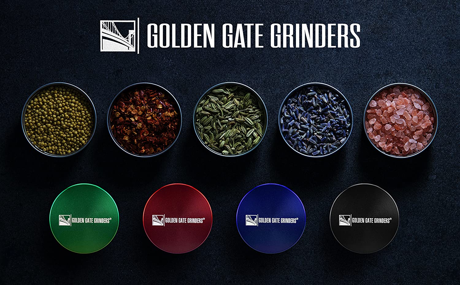 All Herbal Grinders - Golden Gate Grinder